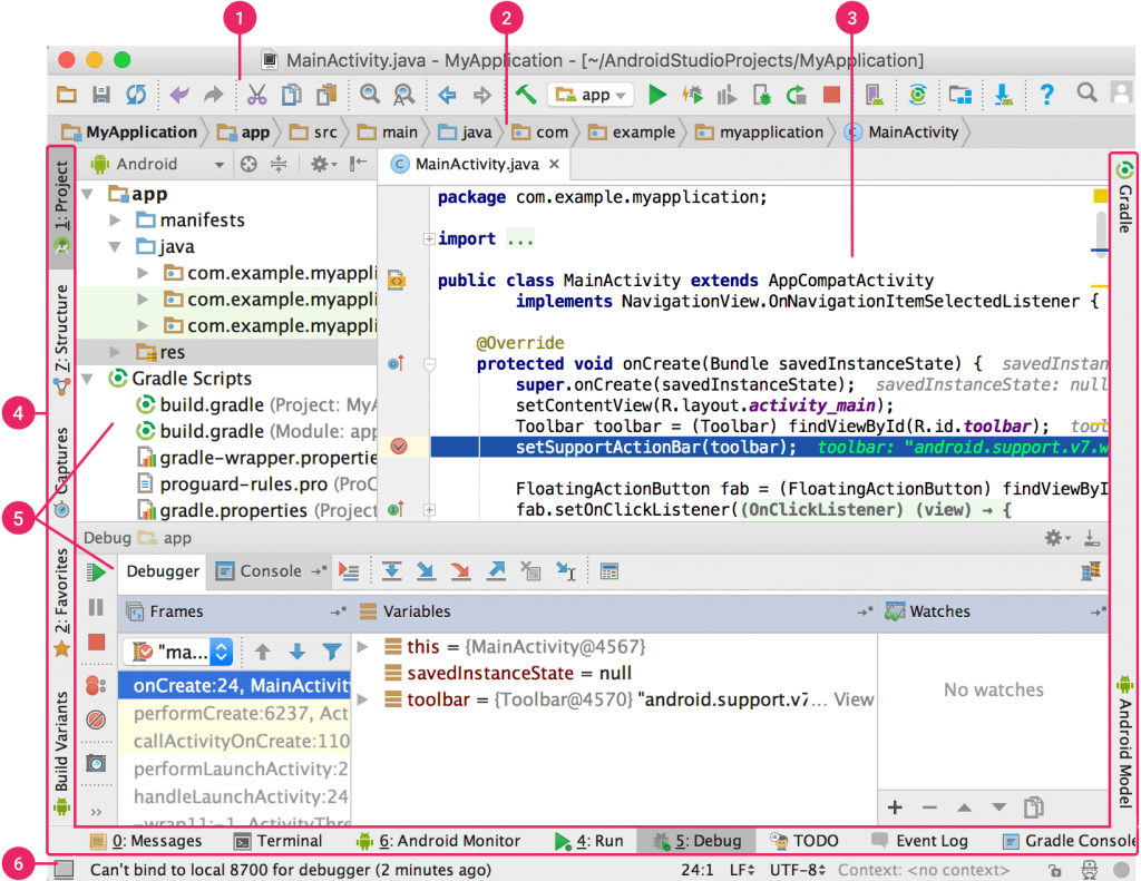 Android Studio Tutorial – Create the First Android Application