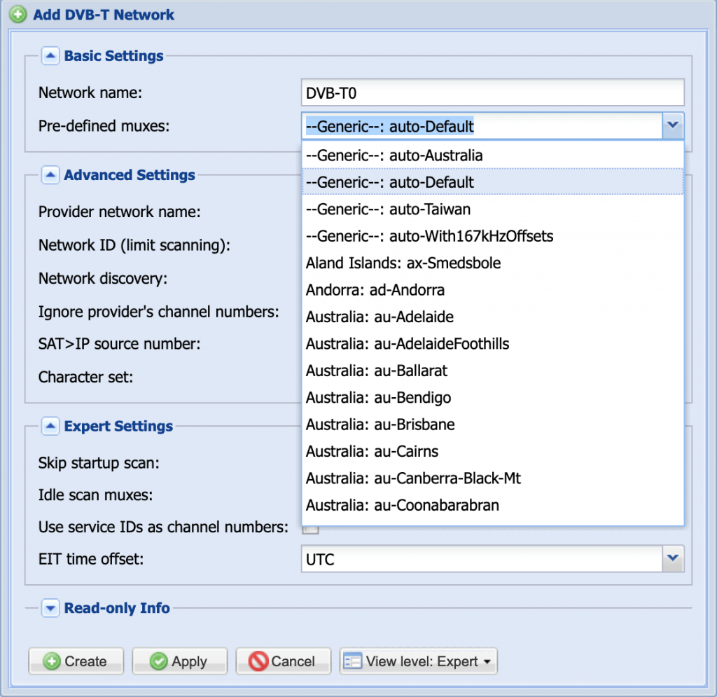 Create New Network