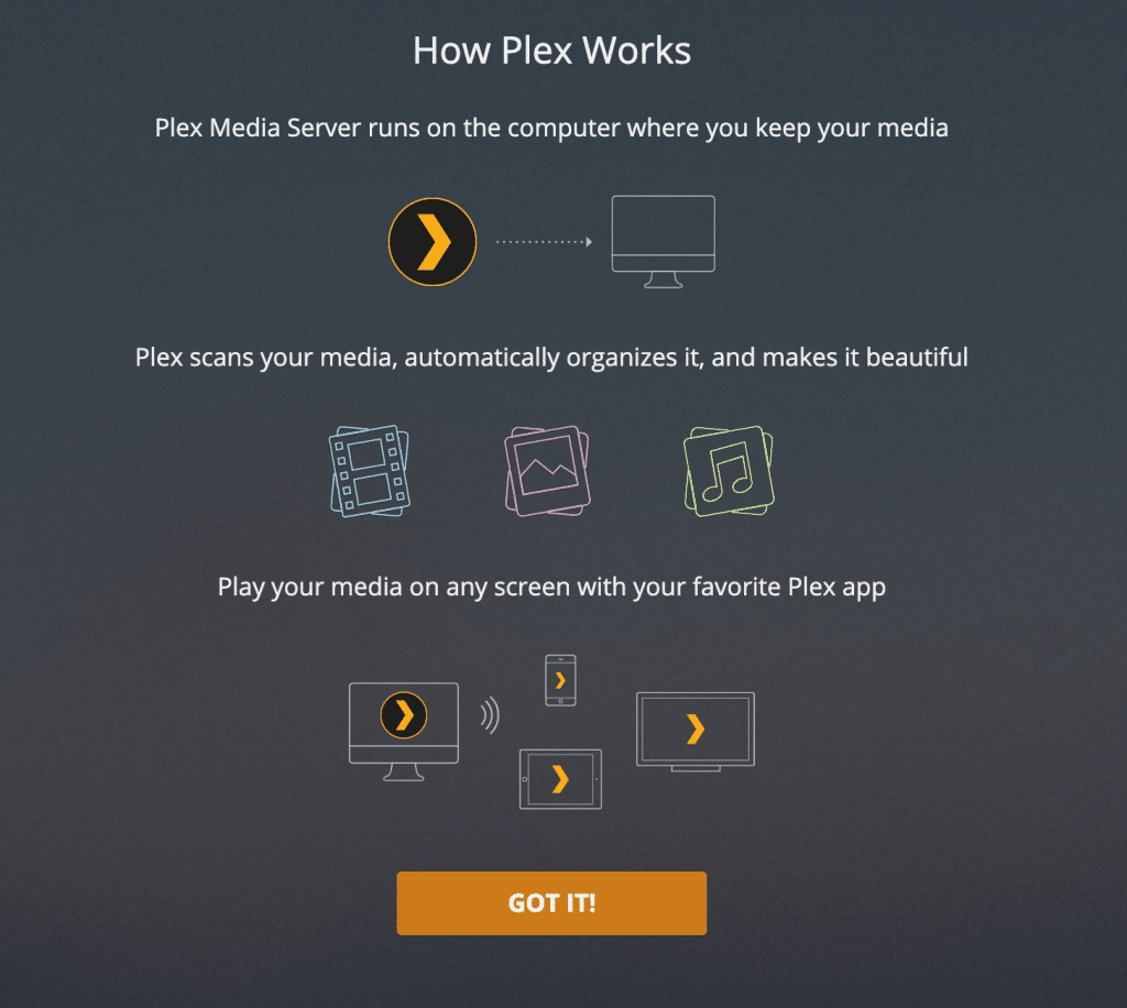 Plex Start Page Settings