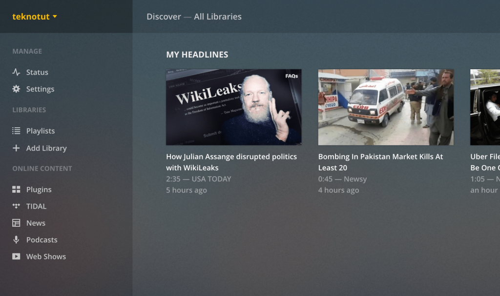 First Look at Plex
