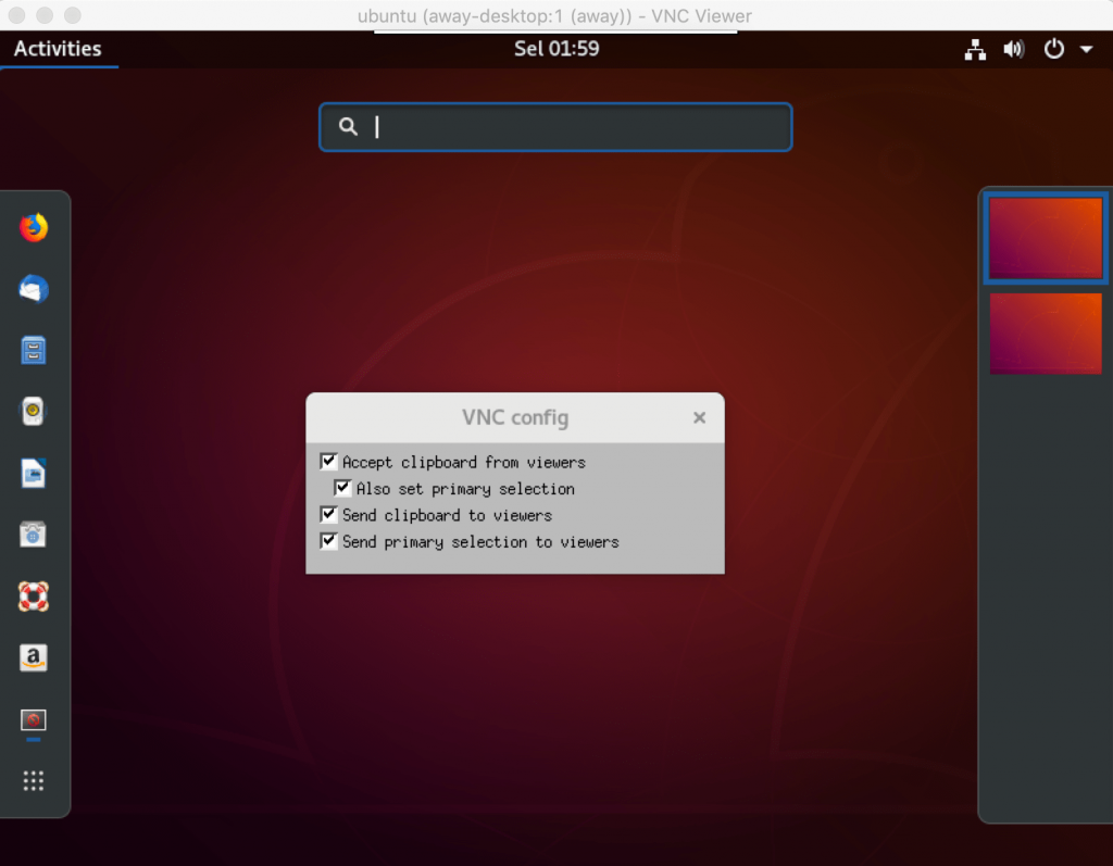 Install VNC Server with Gnome display on Ubuntu 18.04