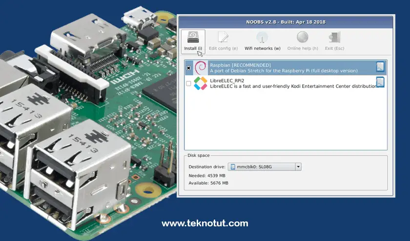 Install Raspberry Pi with NOOBS